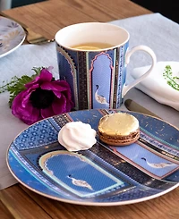 Portmeirion Sara Miller India Cake Plates, Set of 4, Service For 4