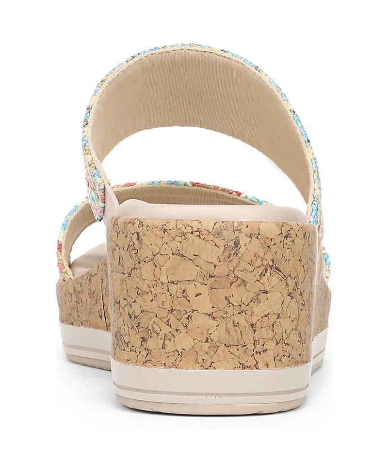 LifeStride Women's Resort Slide Wedge Sandals