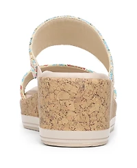 LifeStride Women's Resort Slide Wedge Sandals