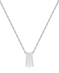 Macy's Diamond Pendant Necklace (1/4 ct. t.w.) in Sterling Silver