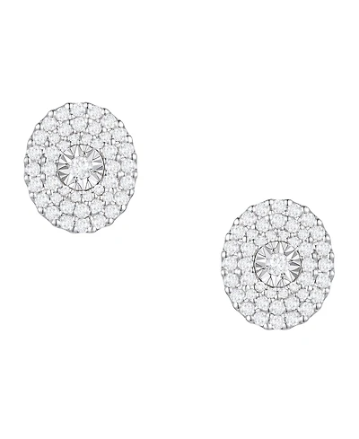 Macy's Diamond Earrings (1/2 ct. t.w.) in Sterling Silver