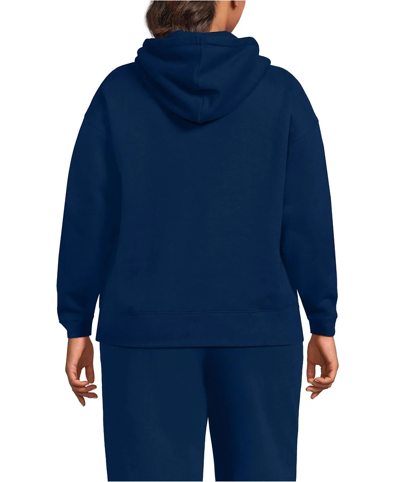 Lands' End Plus Serious Sweats Hooded Sweatshirt