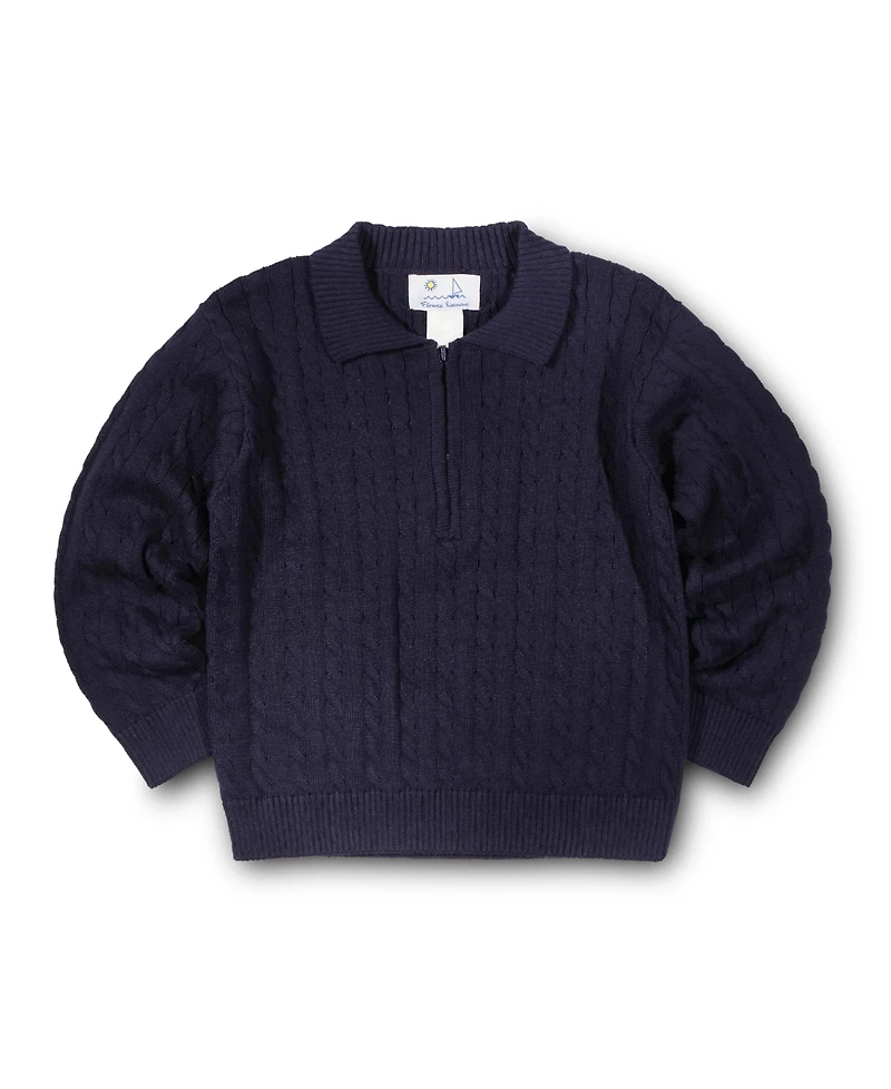 Florence Eiseman Toddler Boys Polo Cable Sweater