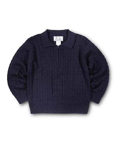 Florence Eiseman Toddler Boys Polo Cable Sweater