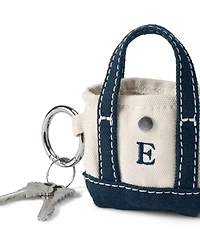 Lands' End Pre-Monogrammed Letter E Micro Canvas Tote