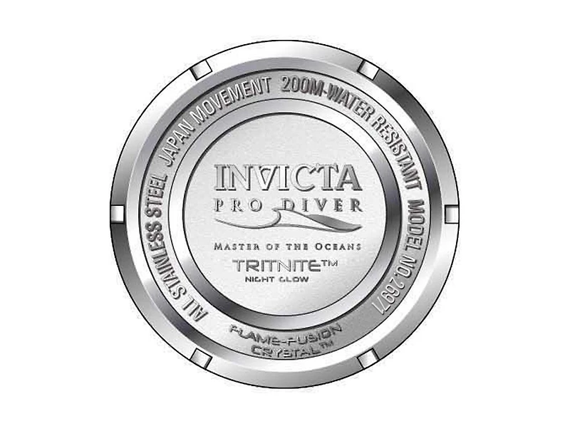 Invicta Men's 26971 Pro Diver Quartz 3 Hand Blue Dial Watch