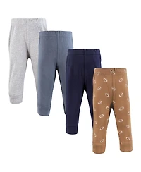 Hudson Baby Boys Cotton Pants and Leggings, Football Fan