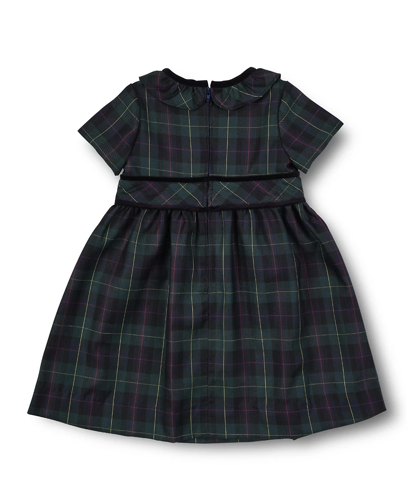 Florence Eiseman Baby Girls Plaid Dress With Neck Ruffle