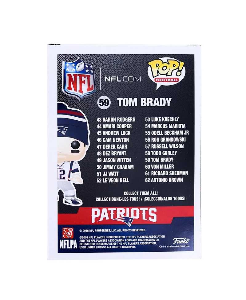 Funko New England Patriots Nfl 2016 Pop Vinyl Figure | Tom Brady Graded Afa 9.0