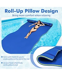 Sugift 3 Layer Water Pad Foam Mat-Blue
