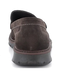 Alpine Swiss Men's Mateo Made Italy Suede Penny Loafers