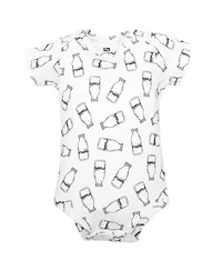 Hudson Baby Boys Cotton Layette Set, Milk Bottle, 9-12 Months