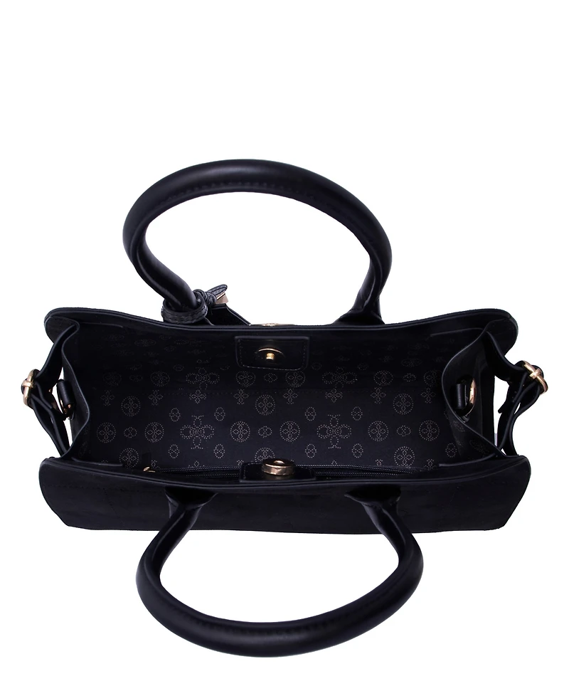 Like Dreams Aurora Top Handle Suede Tassel Medium Satchel Bag