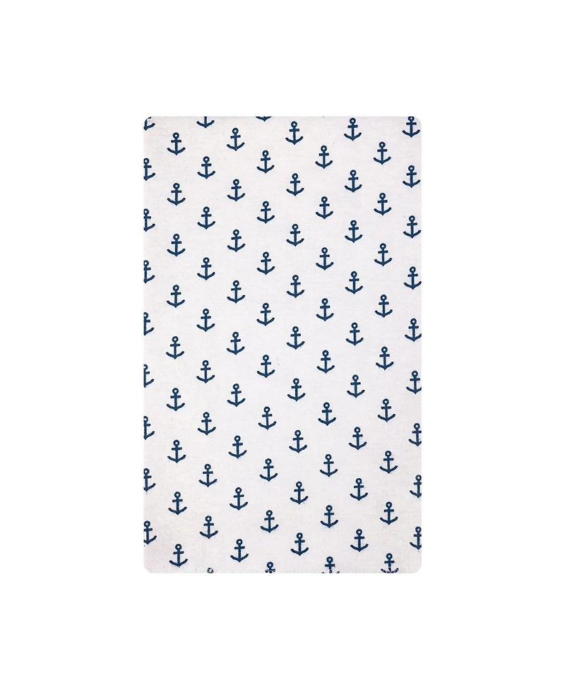 Hudson Baby Cotton Flannel Burp Cloths 10-Pack, Sea Friends, One Size