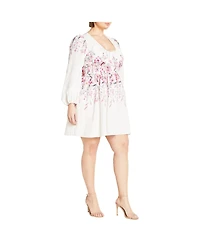 City Chic Women's Keyla Print Dress