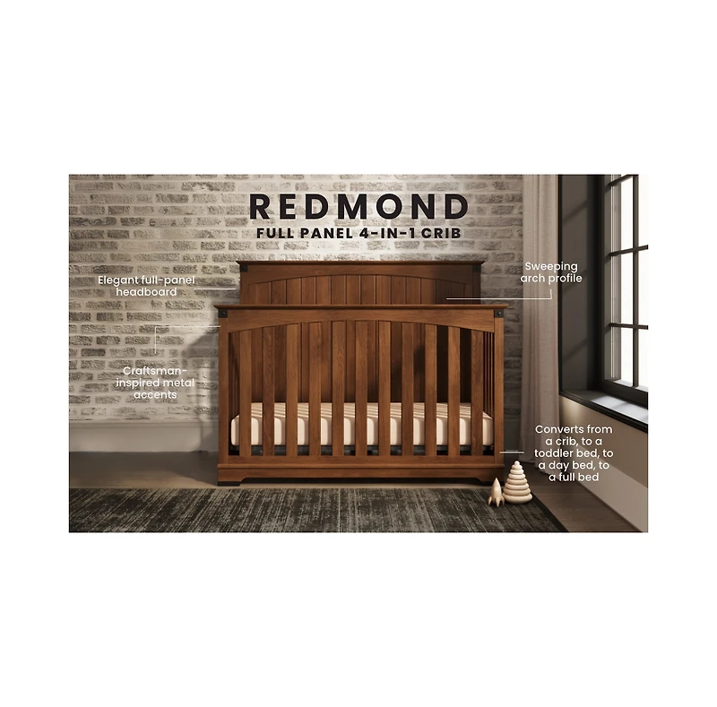 Child Craft Redmond 4-in-1 Convertible Crib