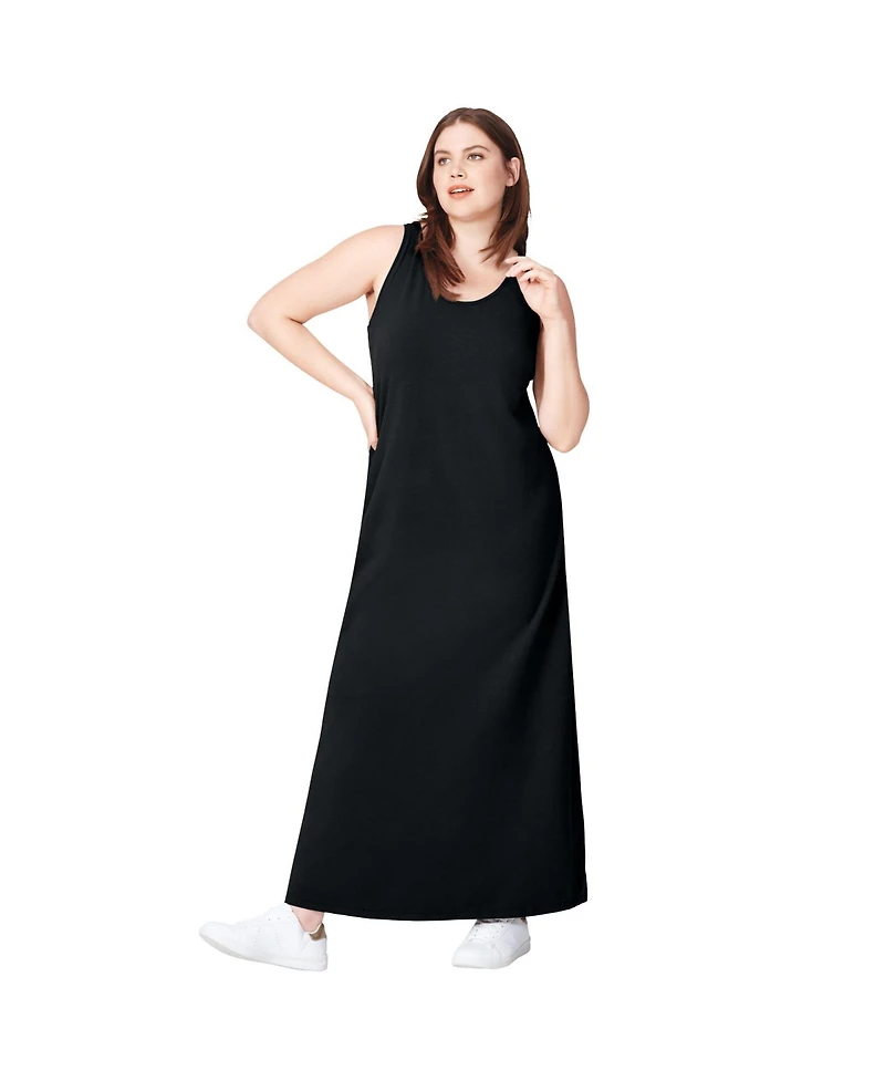 ellos Plus Sleeveless Knit Maxi Dress