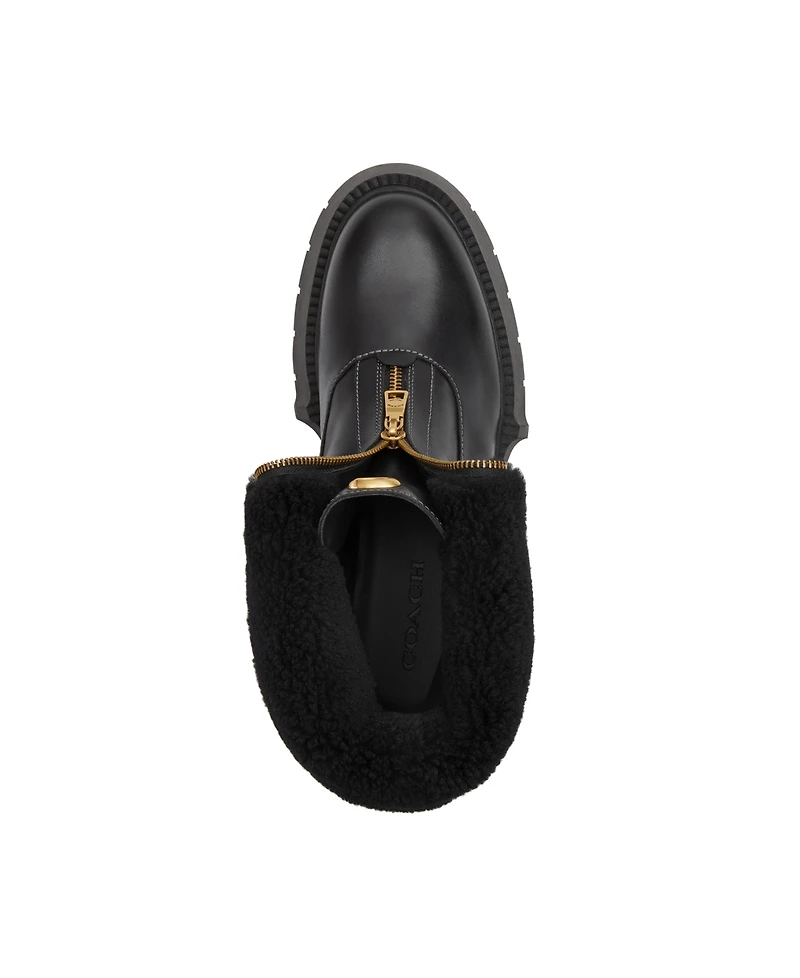 Coach Women's Leah Platform Front Zip Booties