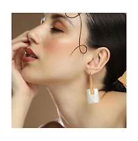 Women's The Puffer-Glaze Hoop Earrings - Rose Gold