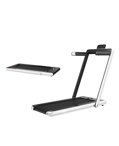 Skonyon 2.25HP 2 in 1 Folding Treadmill with App Speaker Remote Control