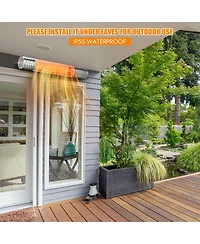 Sugift 1500W Indoorand Outdoor Electric Heater with 2 Power Settings
