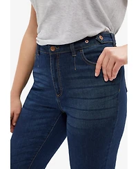 ellos Women's Straight Stretch Jeans