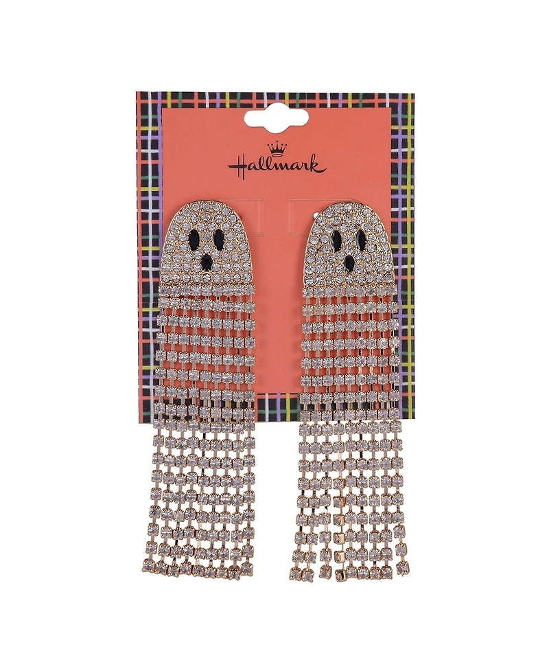 Hallmark Clear Stone Ghost Earrings