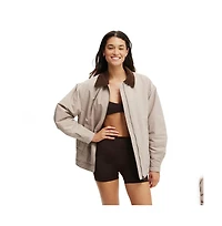 Cotton On Women's Active Contrast Collar Oversized Jacket