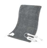 Cowin 12''x24'' Grey Weighted Electric Heating Pad for Pain Relief, Machine Washable with 3 Heat Settings ,Heating pad for Neck and Shoulder, Knee