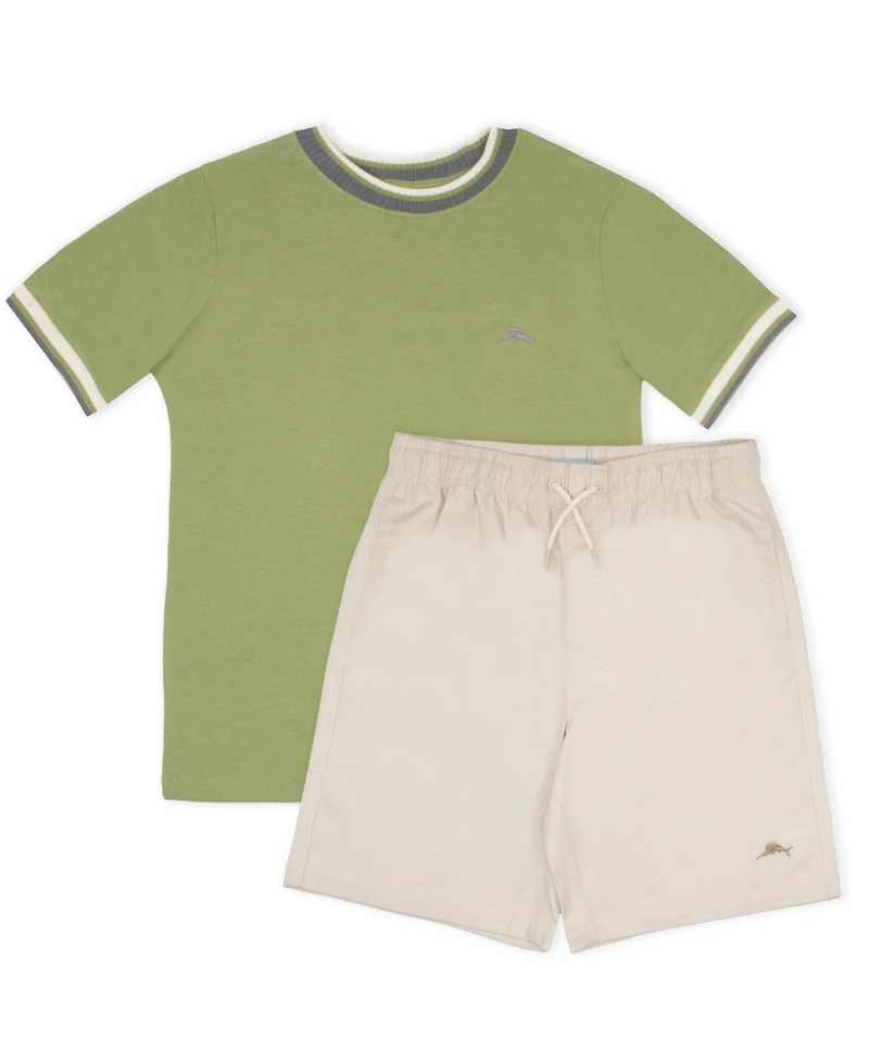 Tommy Bahama Boys Little/ 2 Piece Crewneck T-Shirt and Shorts Summer Set