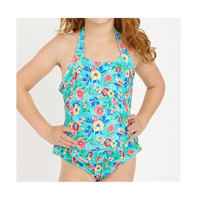 Calypsa Little Girls Katie One-Piece Swimsuit