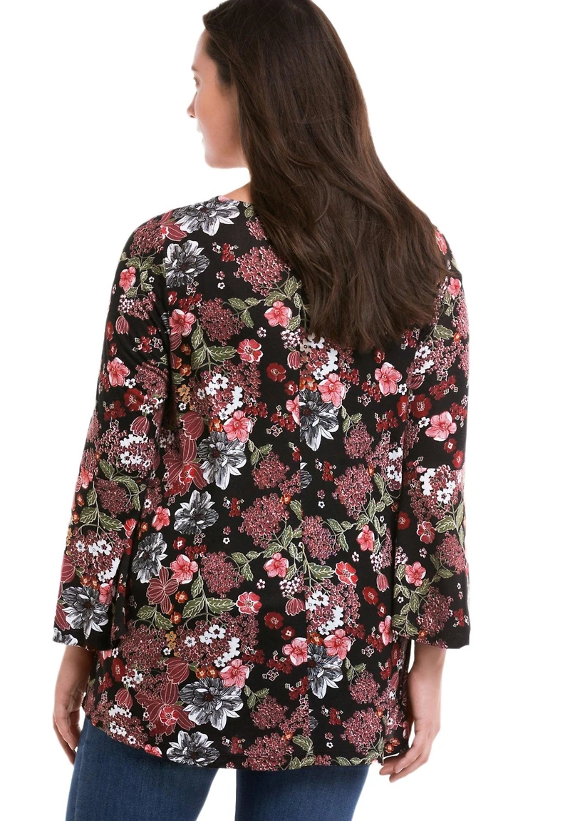 ellos Women's Bell Sleeve A-Line Knit Tunic