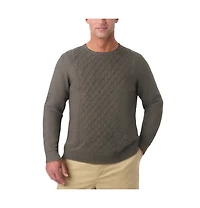 KingSize Big & Tall Soft Cable Knit Crewneck Sweater
