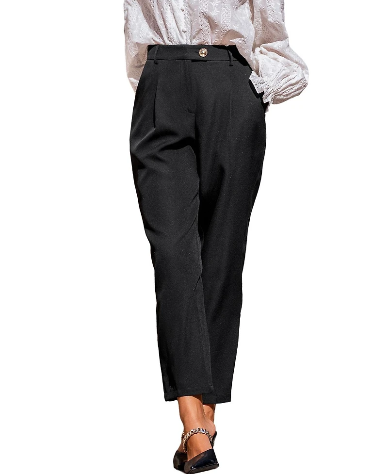 Cupshe Women's Hit Refresh Black Pants