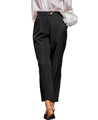 Cupshe Women's Hit Refresh Black Pants