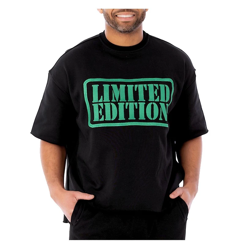 Dai Moda Men's Menswear Limited Edition Split Hem Sweatshirt