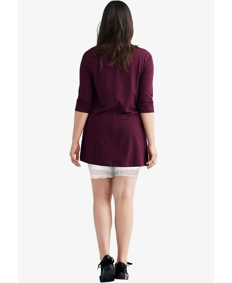 ellos Women's Lace Hem Bike Shorts