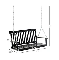 Slickblue 1 Pc Outdoor Patio Swing with Soft Cushions for Relaxation