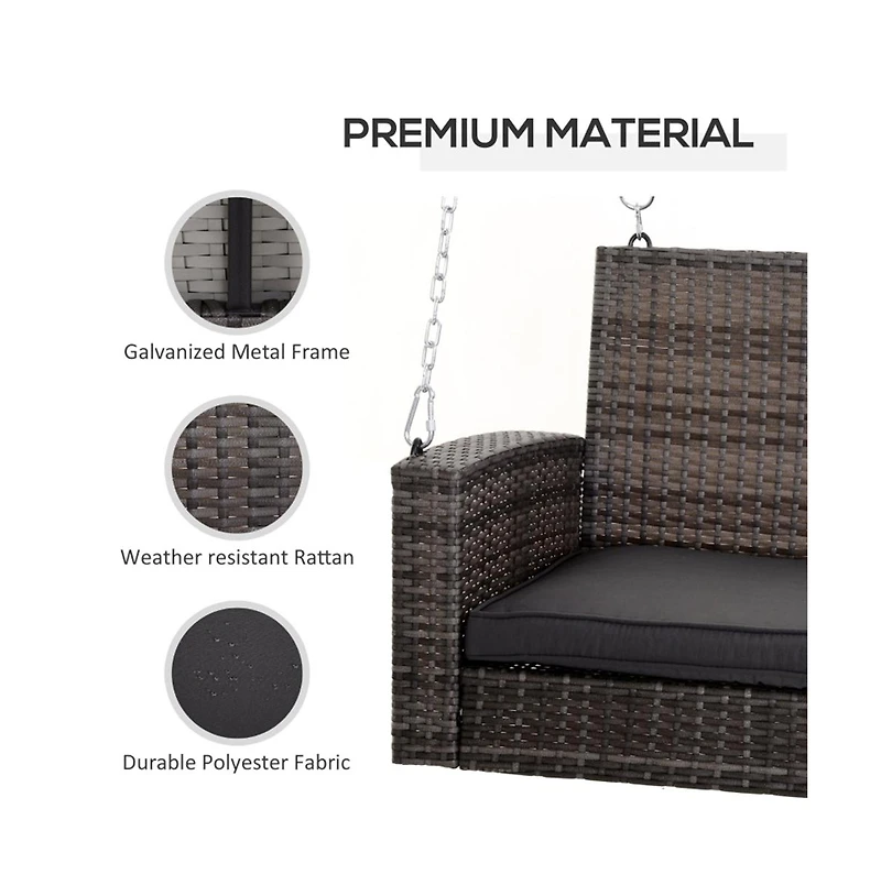 Outdoor Patio Swing for Garden, Deck, or Porch Seating