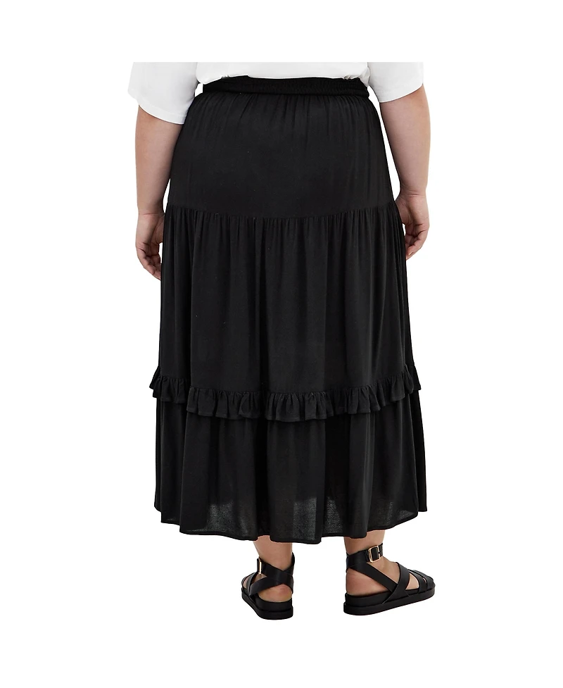 City Chic Women's Devine Beauty Plain Skirt