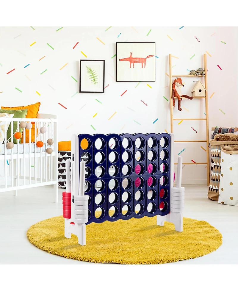 Sugift Jumbo 4 in a Row 4-to-Score Giant Game Set-White