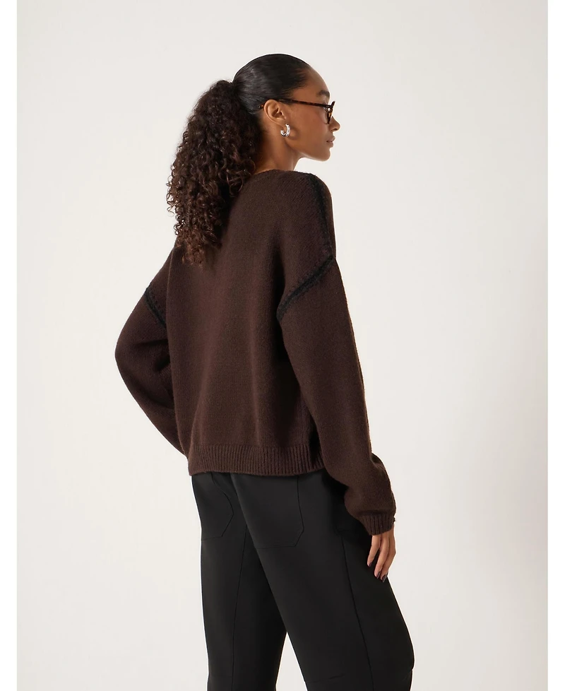 Hush Women's Whitney Whipstitch Knitted Sweater