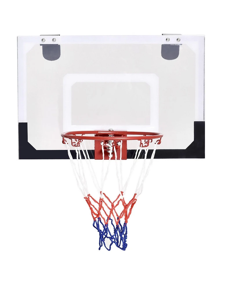 Sugift Over-The-Door Mini Basketball Hoop Includes Basketball and 2 Nets