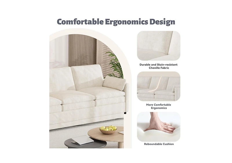 Aecojoy 89" Sofa Couch for Living Room