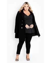 Avenue Women's Glam Peplum Top