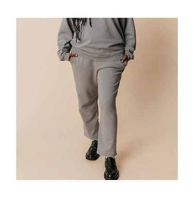 Ocio Women's Organic Cotton Teddy Cropped Pant