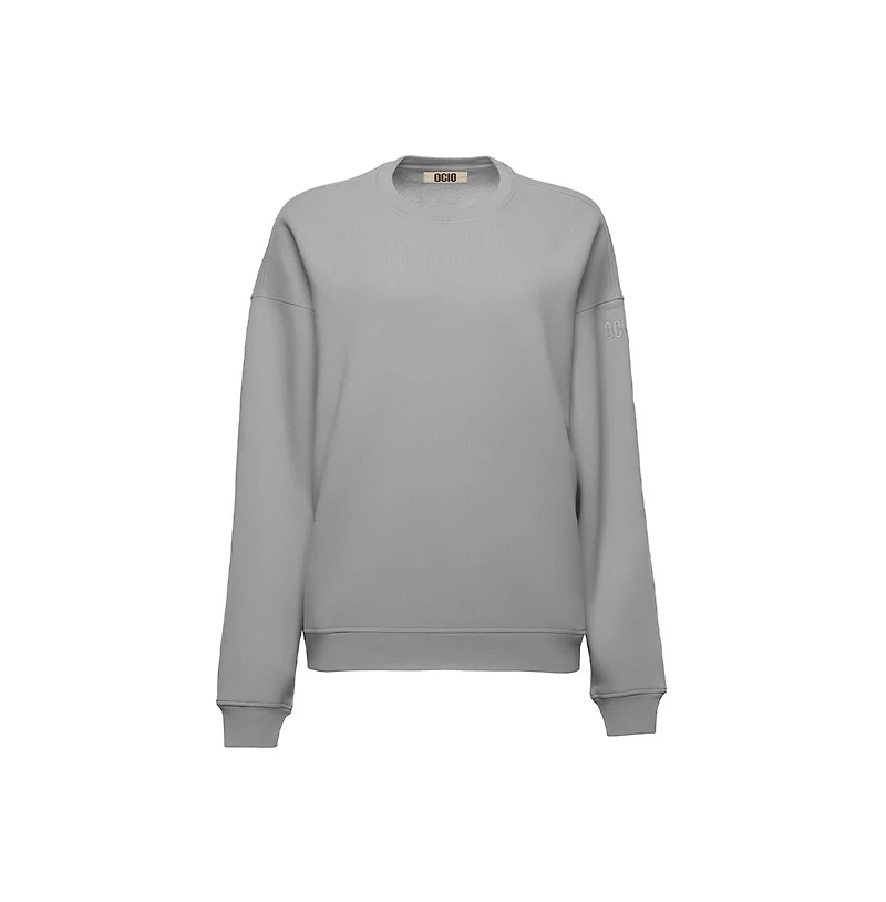 Ocio Women's Organic Cotton Teddy Oversized Crewneck