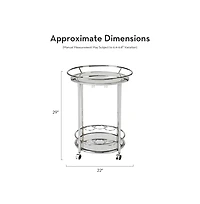 Z Gallerie Manhattan Bar Cart