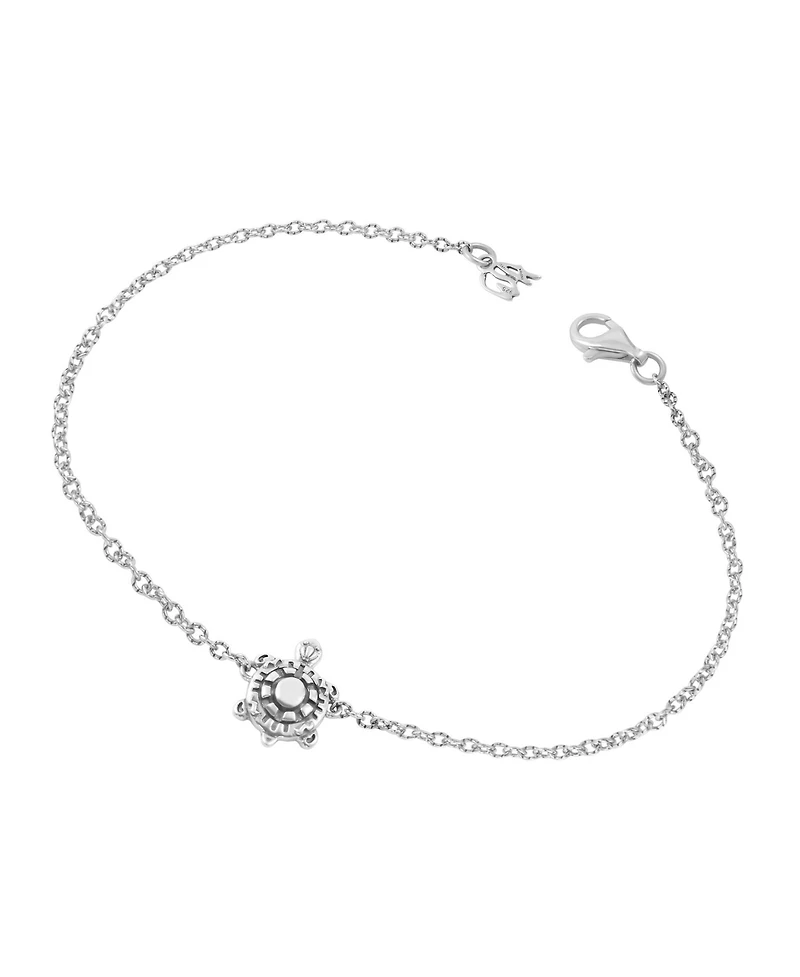 American West Jewelry Sterling Silver Turtle Anklet