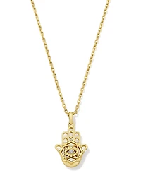 Kendra Scott Cubic Zirconia 14K Gold-Tone Over Brass Pendant Necklace